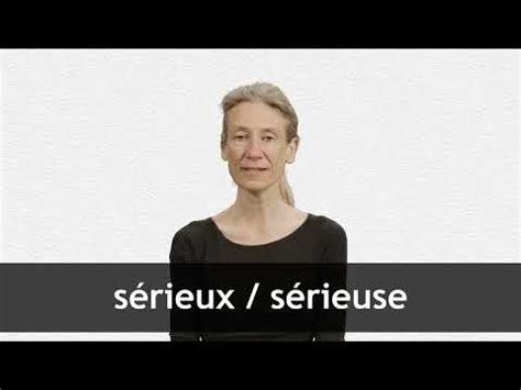 English translation of sérieux